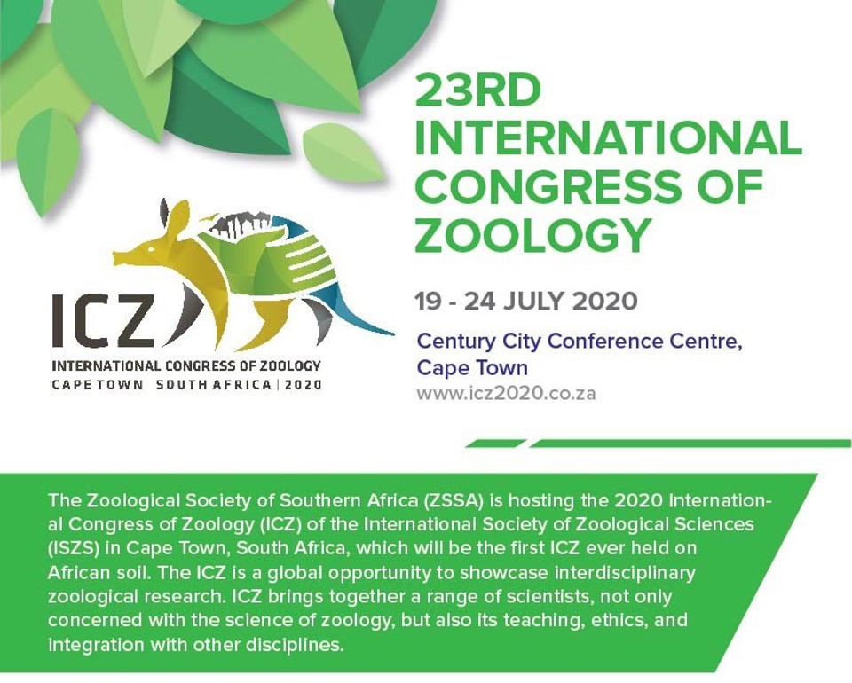 23rd ICZ 2020 3rd announcement International Society of Zoological Sciences